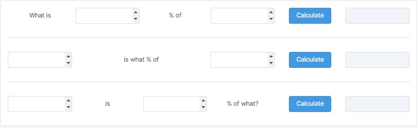 Percentage Calculator 